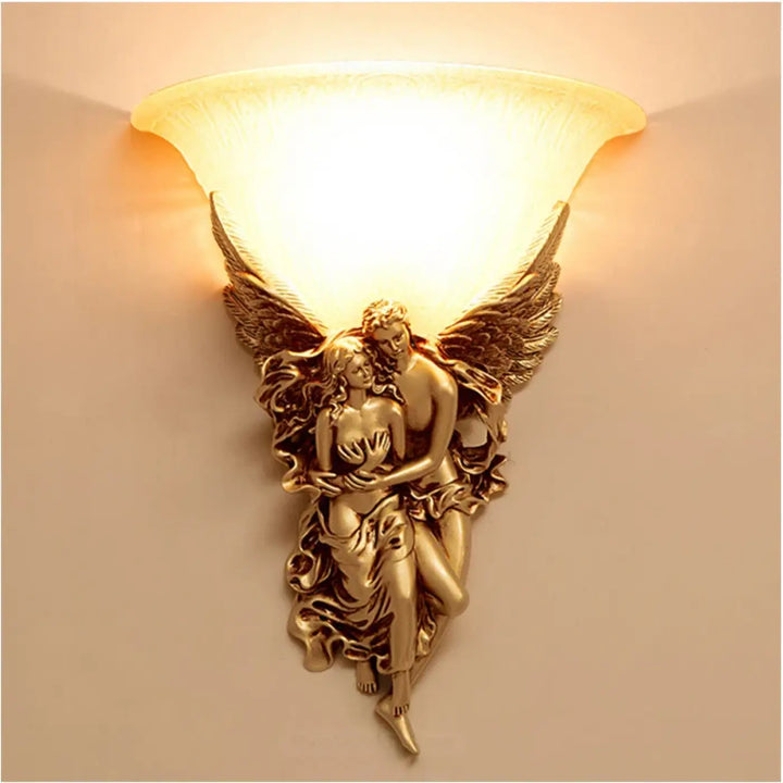 Applique classique dorée style ange et amour élégante