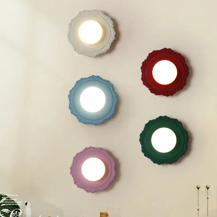 Applique murale contemporaine et originale en forme de fleur