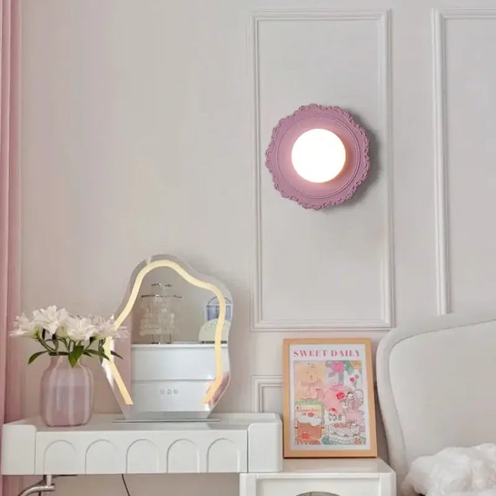 Applique murale contemporaine et originale en forme de fleur