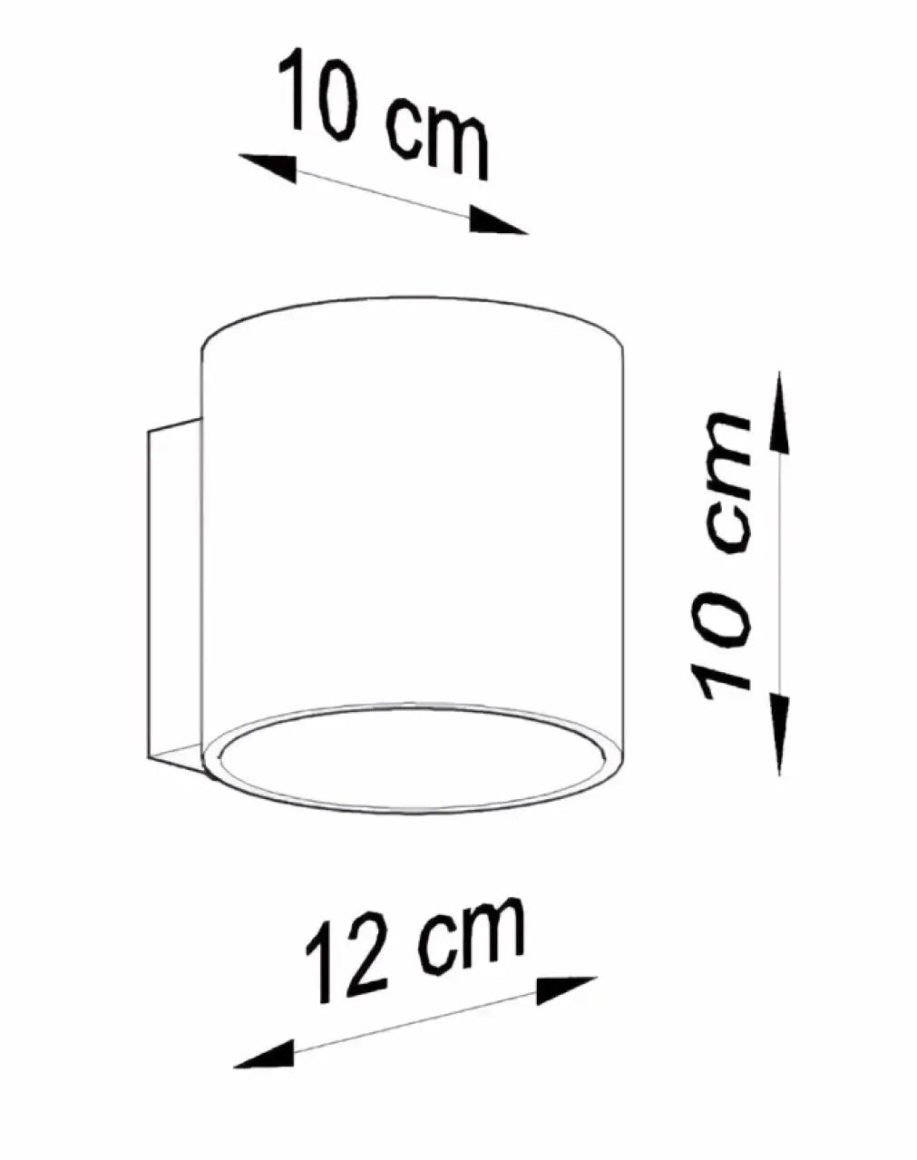 Applique murale orbis cylindrique minimaliste en aluminium au design moderne version double idéale au-dessus d’un lit