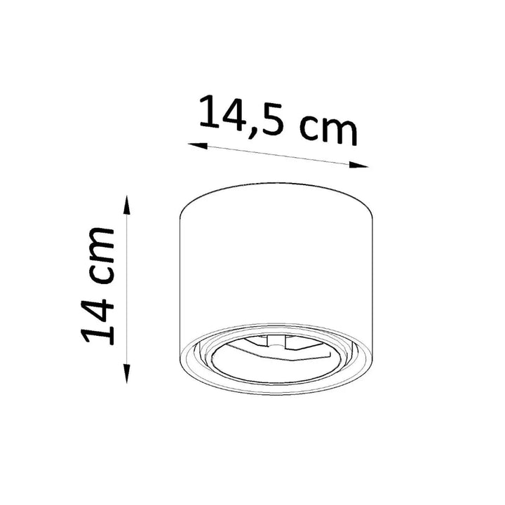 Applique murale plafond kalu en céramique kalu avec design cylindrique minimaliste pour une atmosphère unique