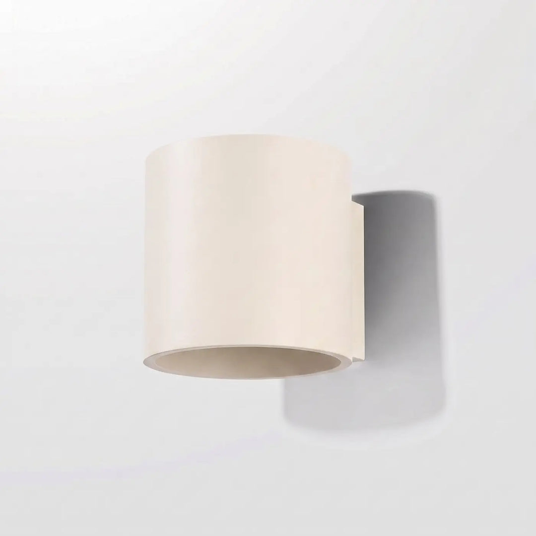Applique Murale beige éteinte, vue rapprochée