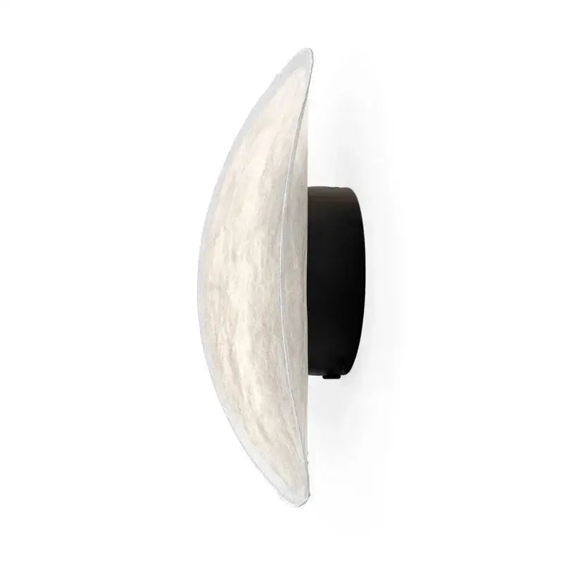 Applique Murale Demi-Lune Blanche Avec Lumière Douce

