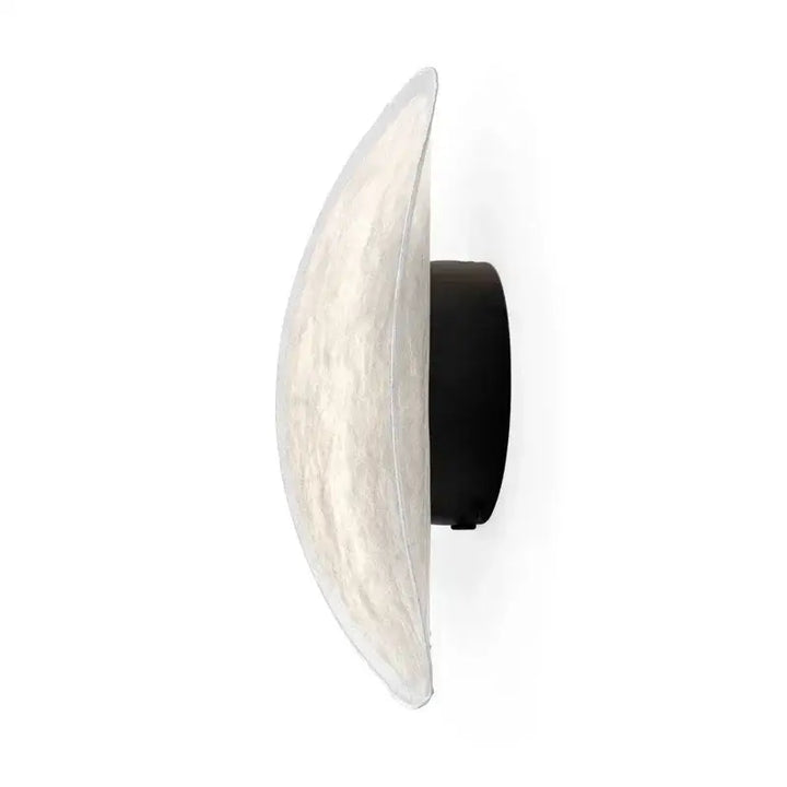 Applique Murale Demi-Lune Blanche Avec Lumière Douce

