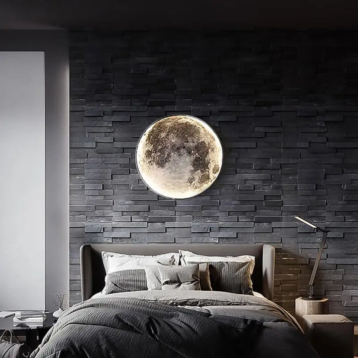 Applique Murale Demi Lune Style Minimaliste Blanc