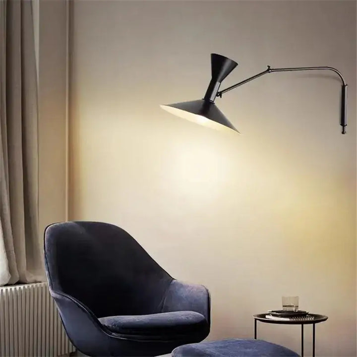 Applique murale design articulée style industriel moderne