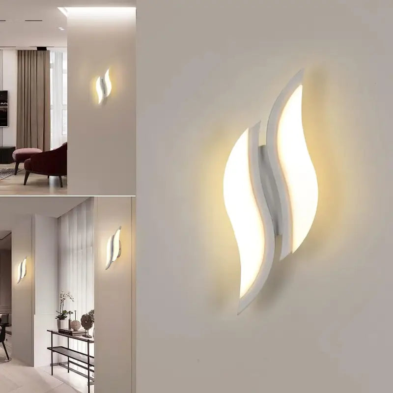 Applique murale design contemporain led blanc élégant
