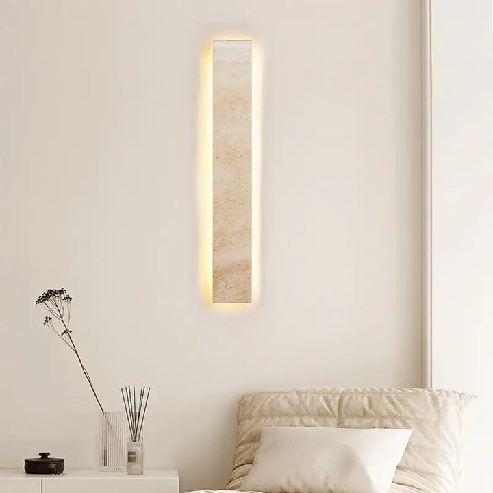 Applique murale design minimaliste en pierre avec éclairage led chic