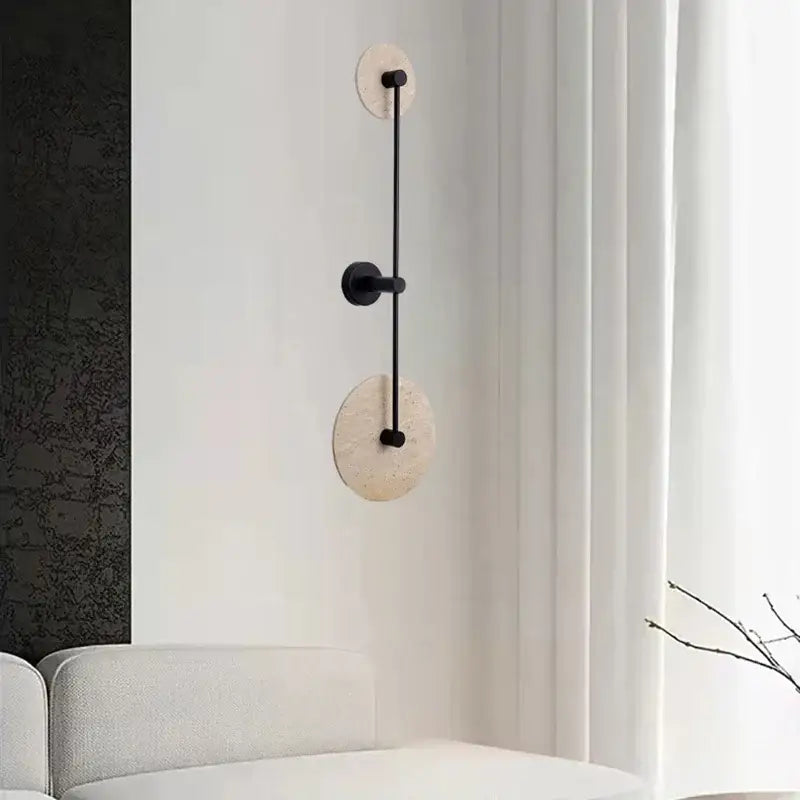 Applique murale design moderne double lumière dorée élégante