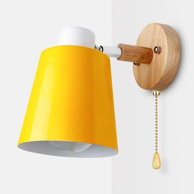 Applique Murale Design Scandinave Aluminium Et Bois