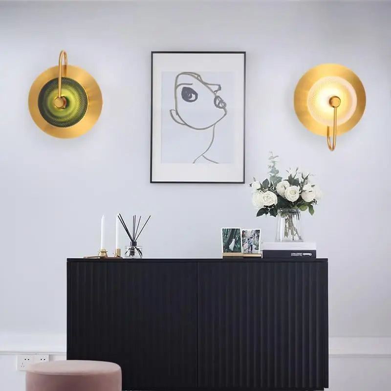 Applique Murale Dorée Chambre Design Contemporain