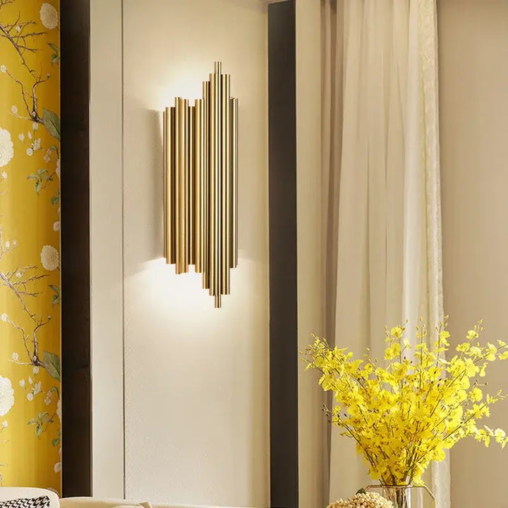 Applique murale dorée moderne inspiration art déco chic