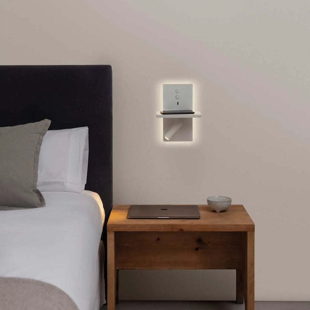 Applique E-lamp blanche dans un intérieur