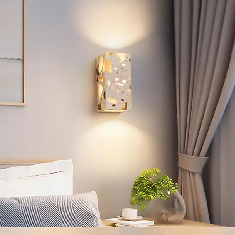 Applique Murale Effet Pierre Naturelle Beige Moderne Et Élégante