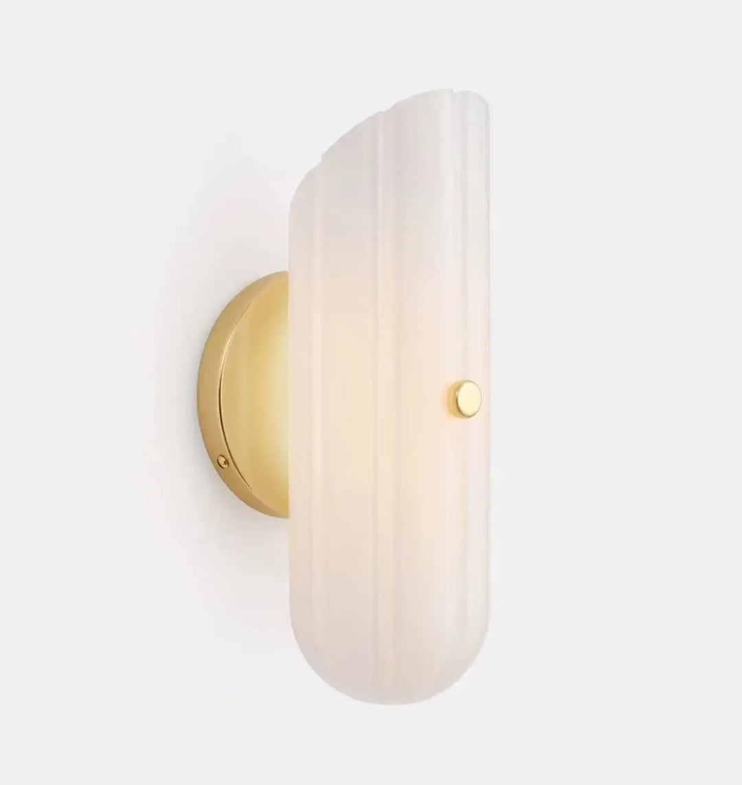 Applique élégante en verre et fer design contemporain