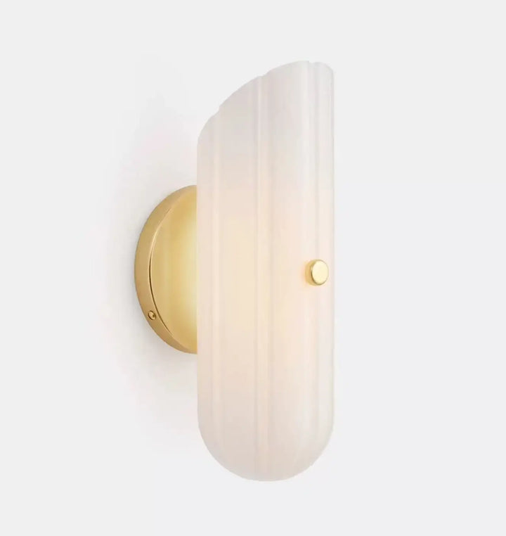 Applique élégante en verre et fer design contemporain