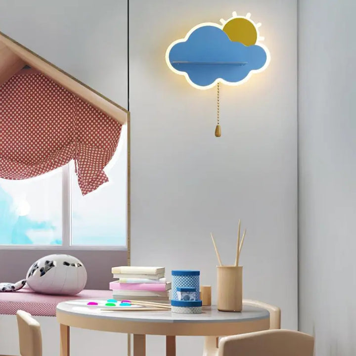 Applique Murale Enfant Nuage Soleil