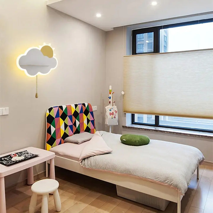 Applique Murale Enfant Nuage Soleil