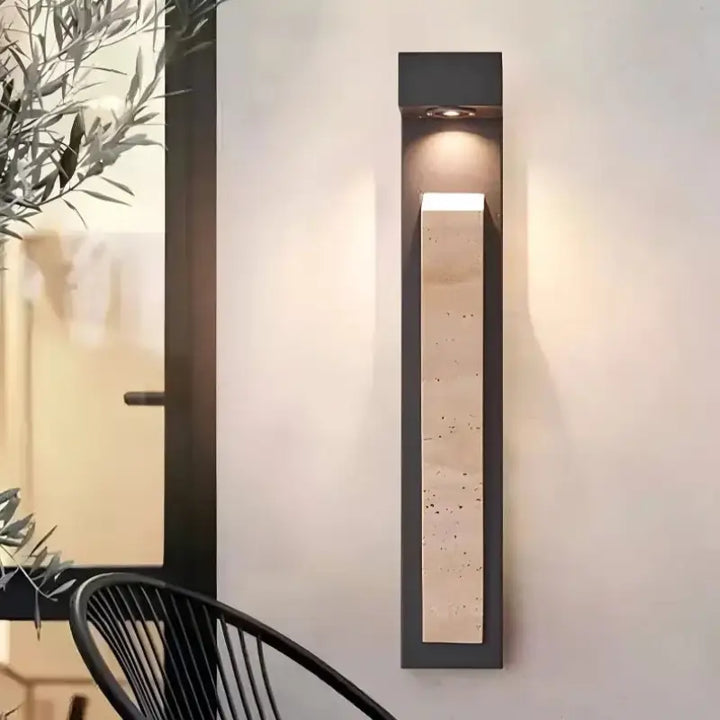 Applique Murale Extérieure LED Design Moderne Longue Noire

