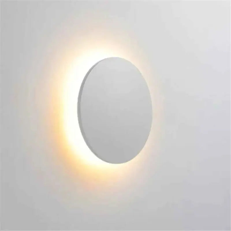 Applique Murale Extérieure LED Ronde En Aluminium Élégant