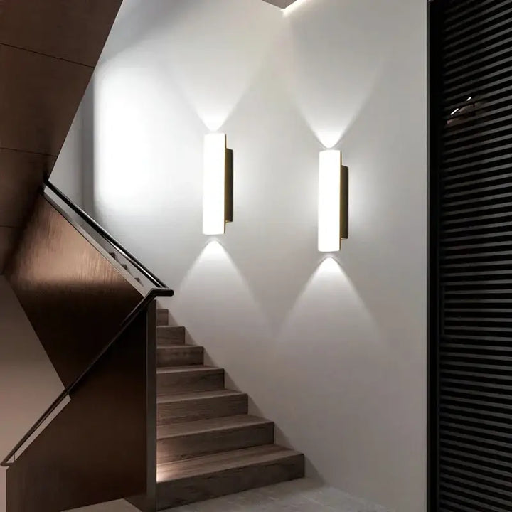 Applique murale extérieure waterproof design moderne ovale