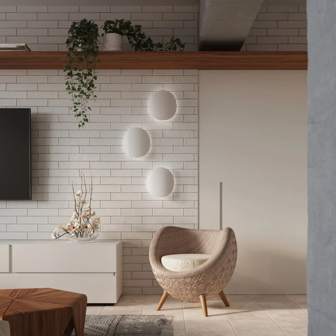 Applique murale blanc dans un intérieur contemporain