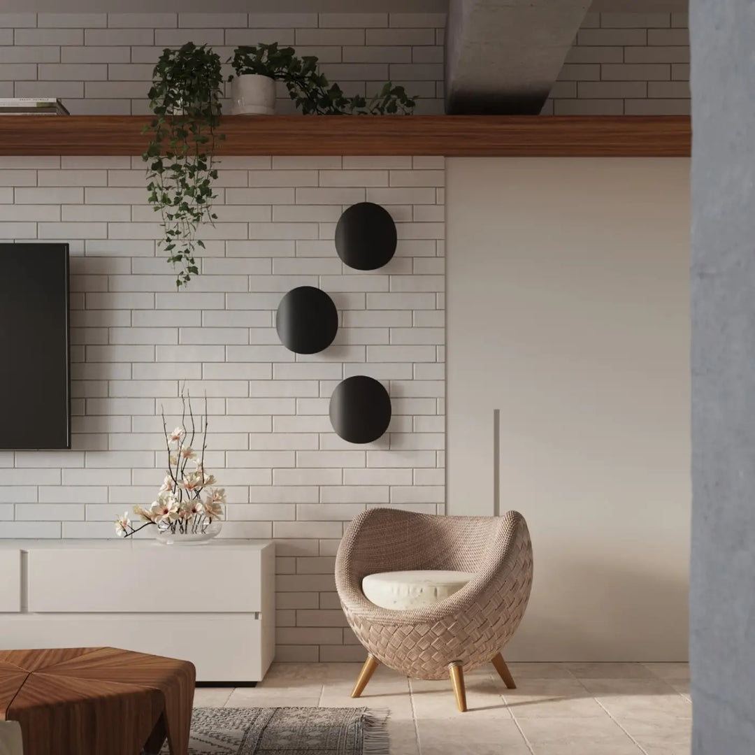 Applique murale noir dans un intérieur contemporain