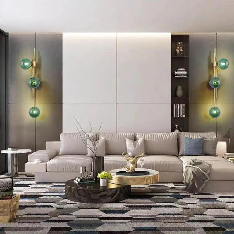 Applique Murale Globe Verre Design Élégant