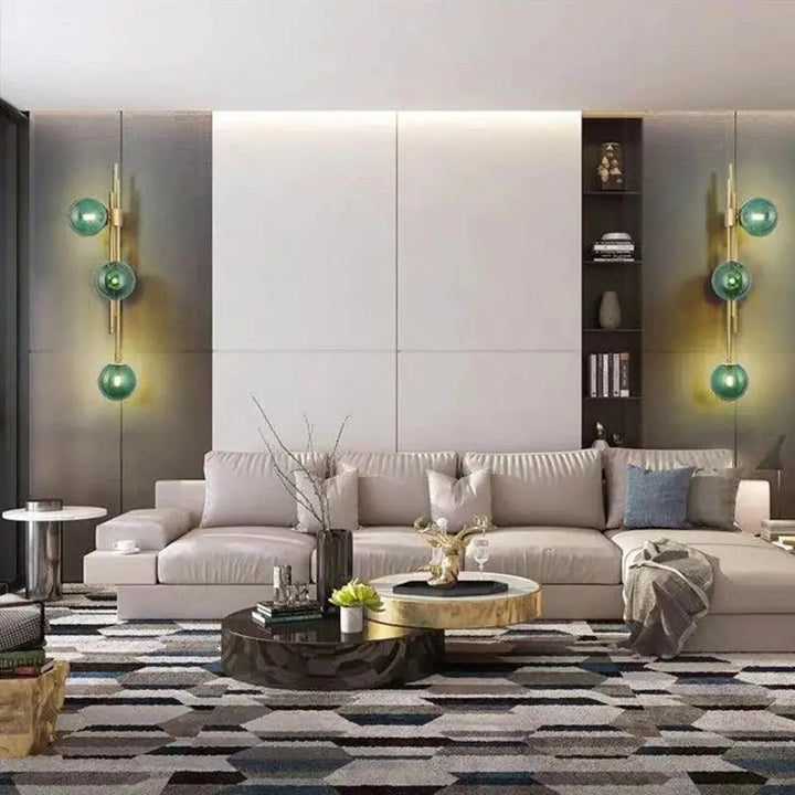 Applique Murale Globe Verre Design Élégant