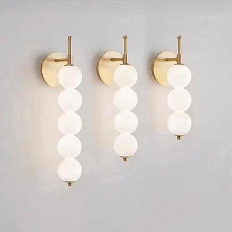 Applique murale à globes en verre design moderne élégance