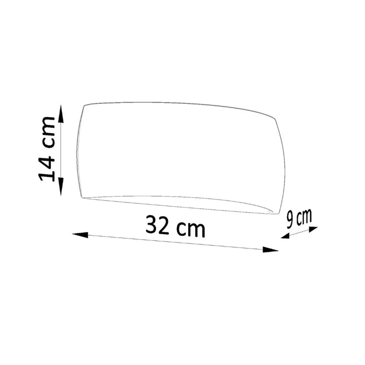 Rectangular planter 14 cm tall 32 cm long with rounded edges in gris featuring céramique pontius and enduit structuré for l’applique murale pontius
