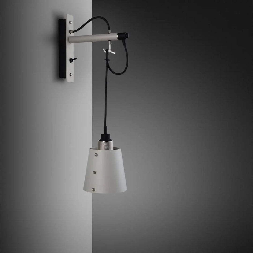 Applique murale Hooked petit modèle Pierre en acier #couleur_argent