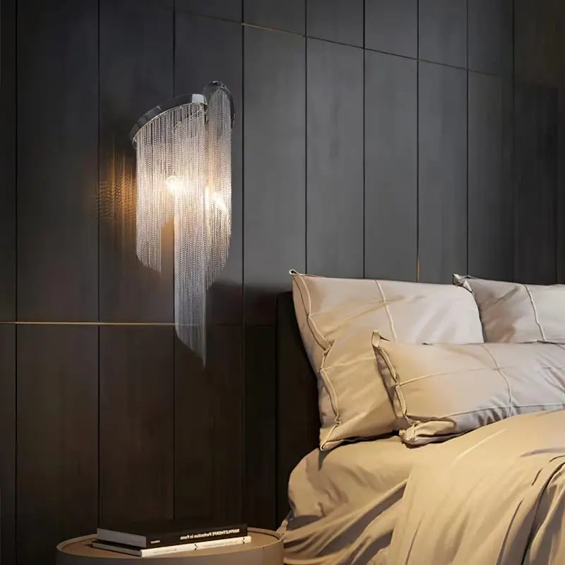 Applique Murale Intérieur Originale Chaîne Aluminium