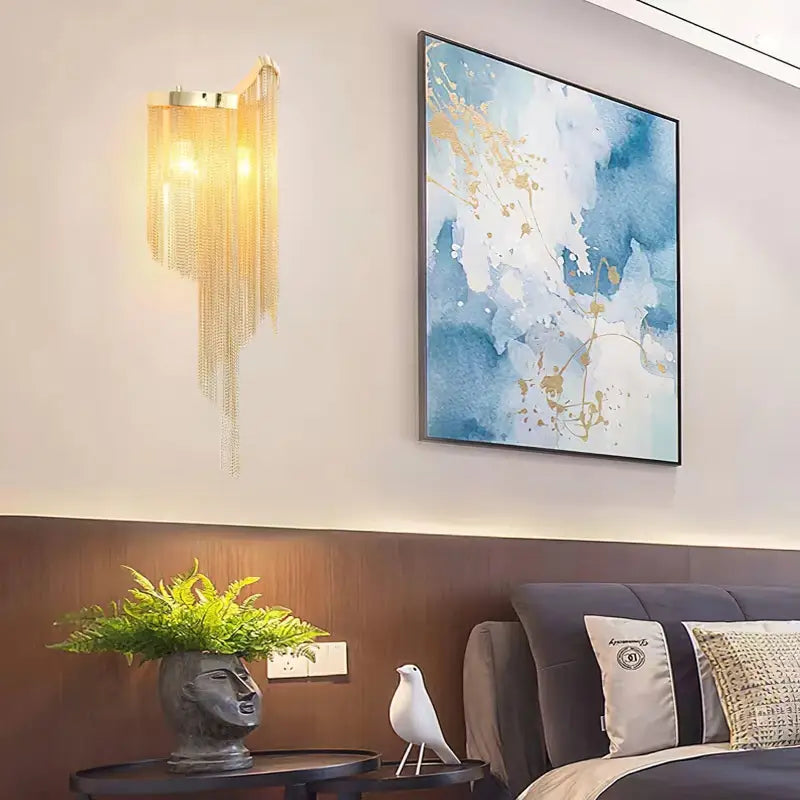 Applique Murale Intérieur Originale Chaîne Aluminium