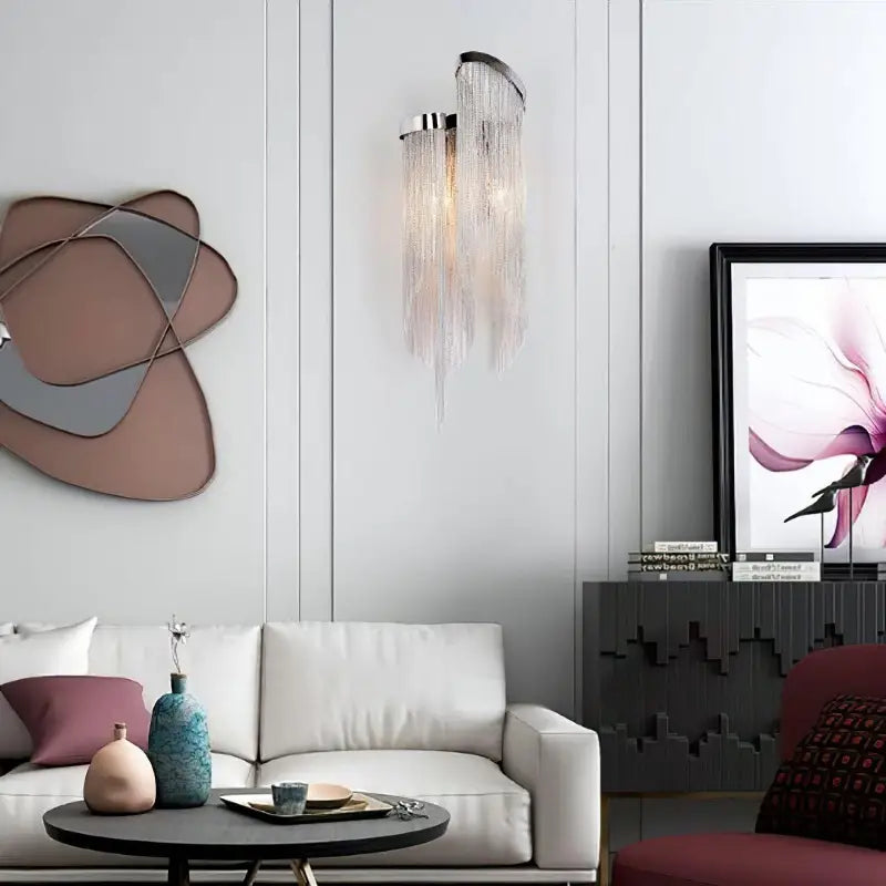 Applique Murale Intérieur Originale Chaîne Aluminium