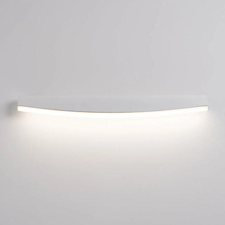 Applique murale JORUN blanc allumée, lumière vers le bas