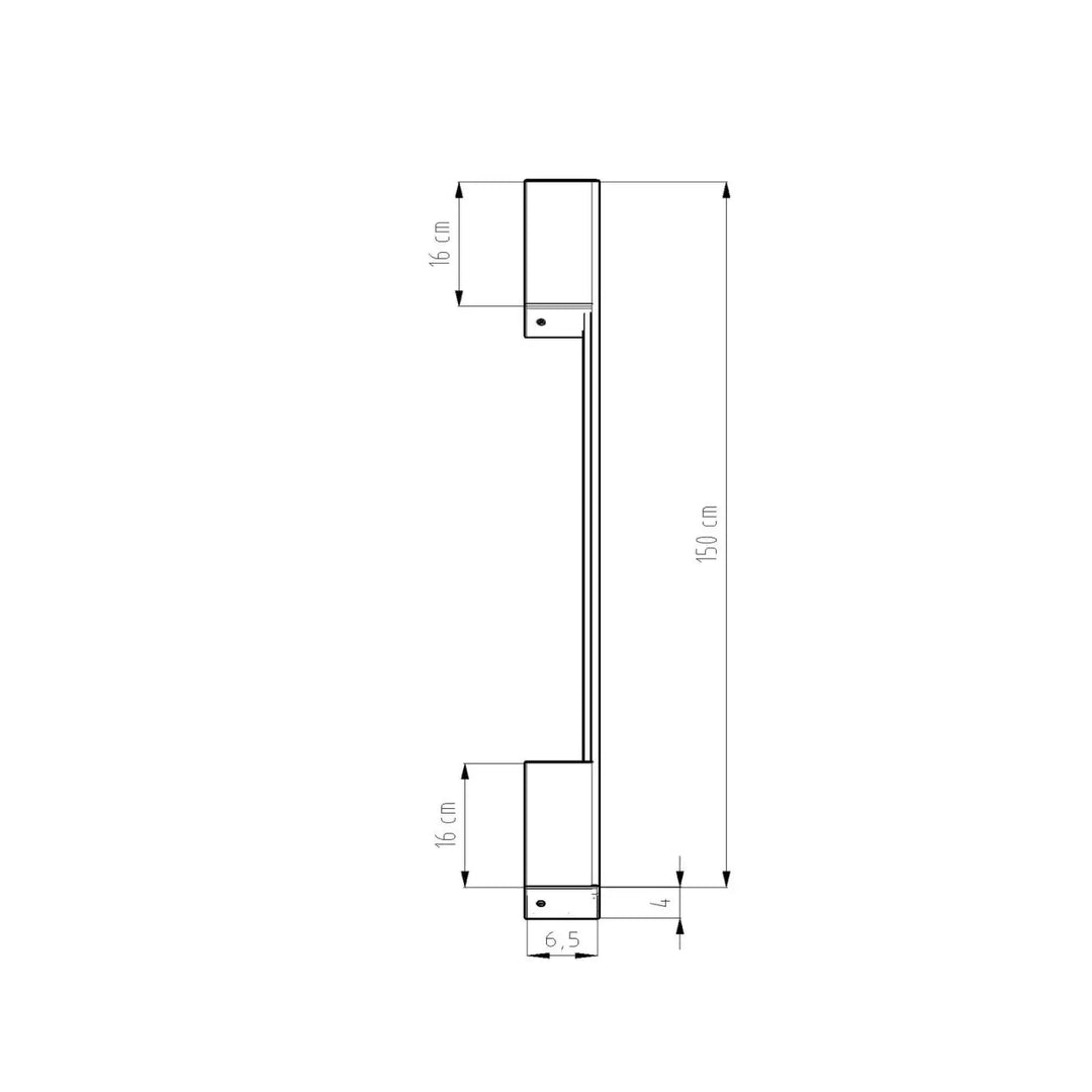 Applique murale sappo 150 led 4000k beige 150 cm avec poignée vert olive et six variantes pour installation murale