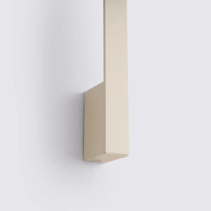 Applique murale sappo 120 led beige minimaliste en métal avec lignes rectangulaires disponible en six variantes vert olive