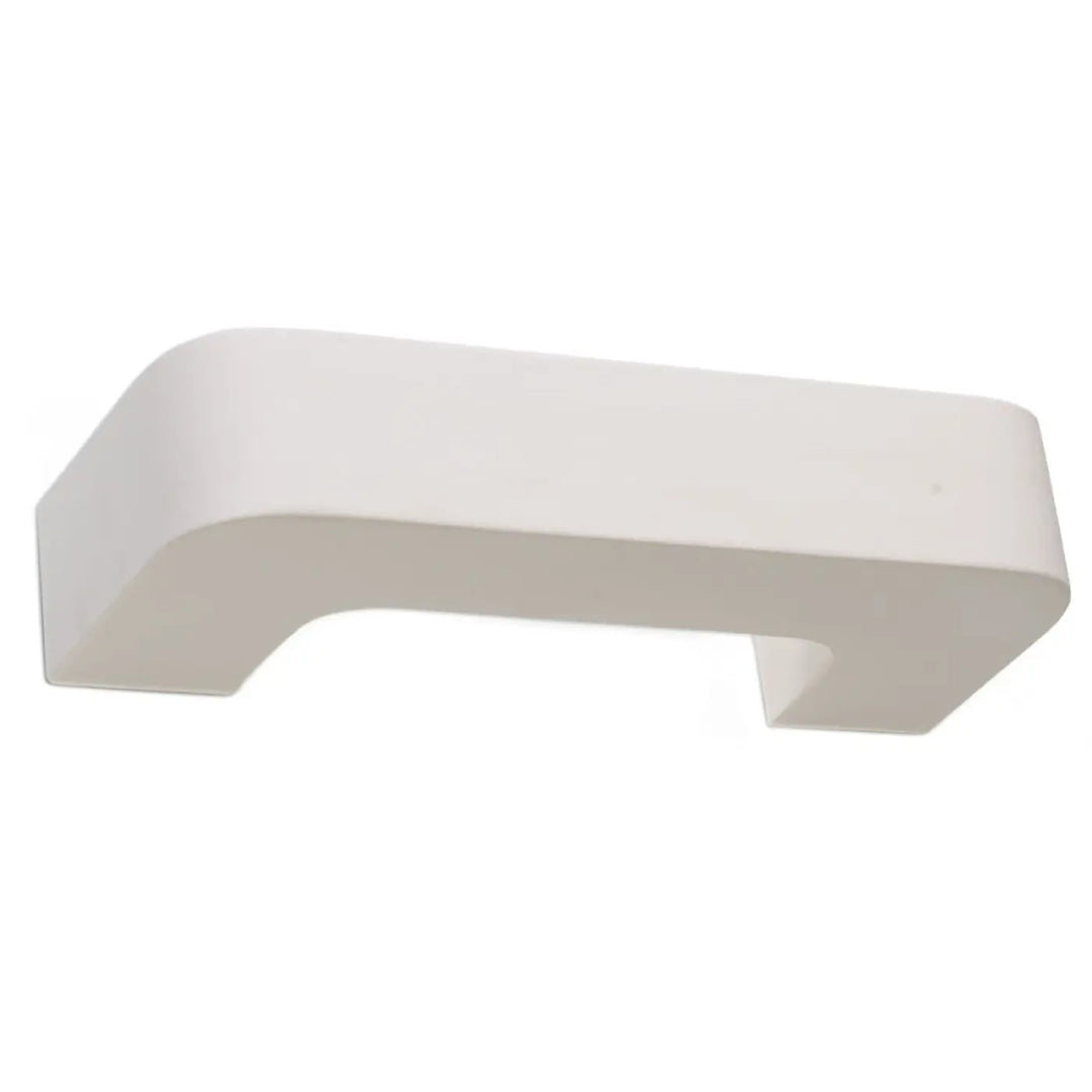 Applique murale moderne en céramique magnet avec barre de maintien blanche incurvée et design minimaliste belle lumière