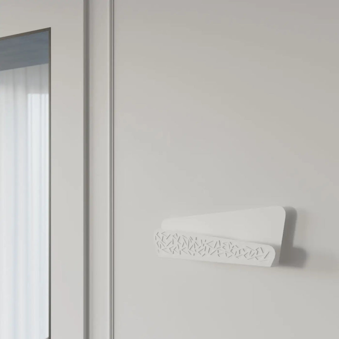 Applique murale aliza blanc avec motif géométrique solution minimaliste pour une atmosphère chaleureuse