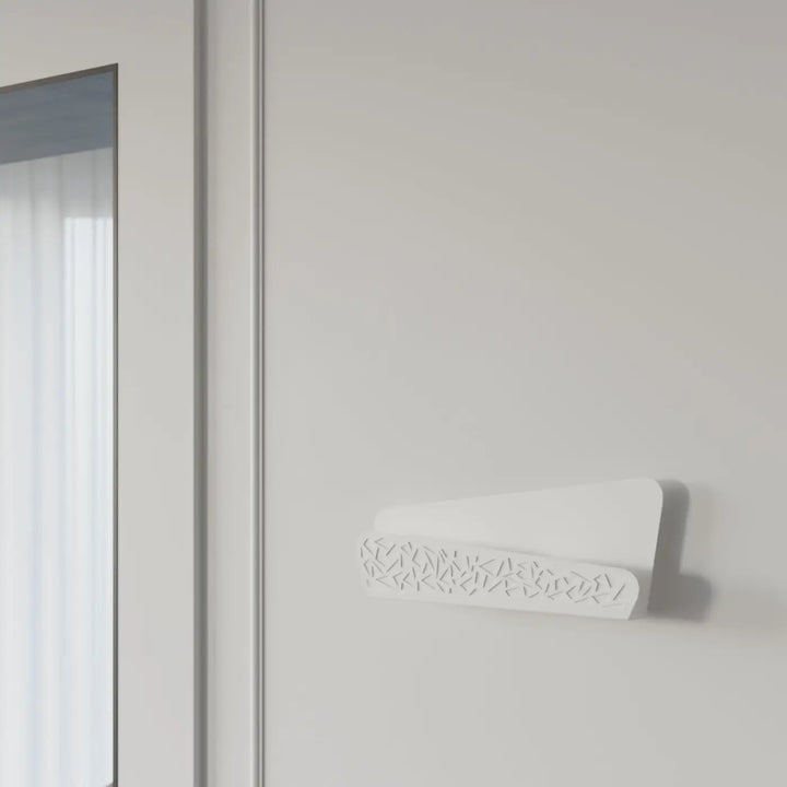 Applique murale aliza blanc avec motif géométrique solution minimaliste pour une atmosphère chaleureuse