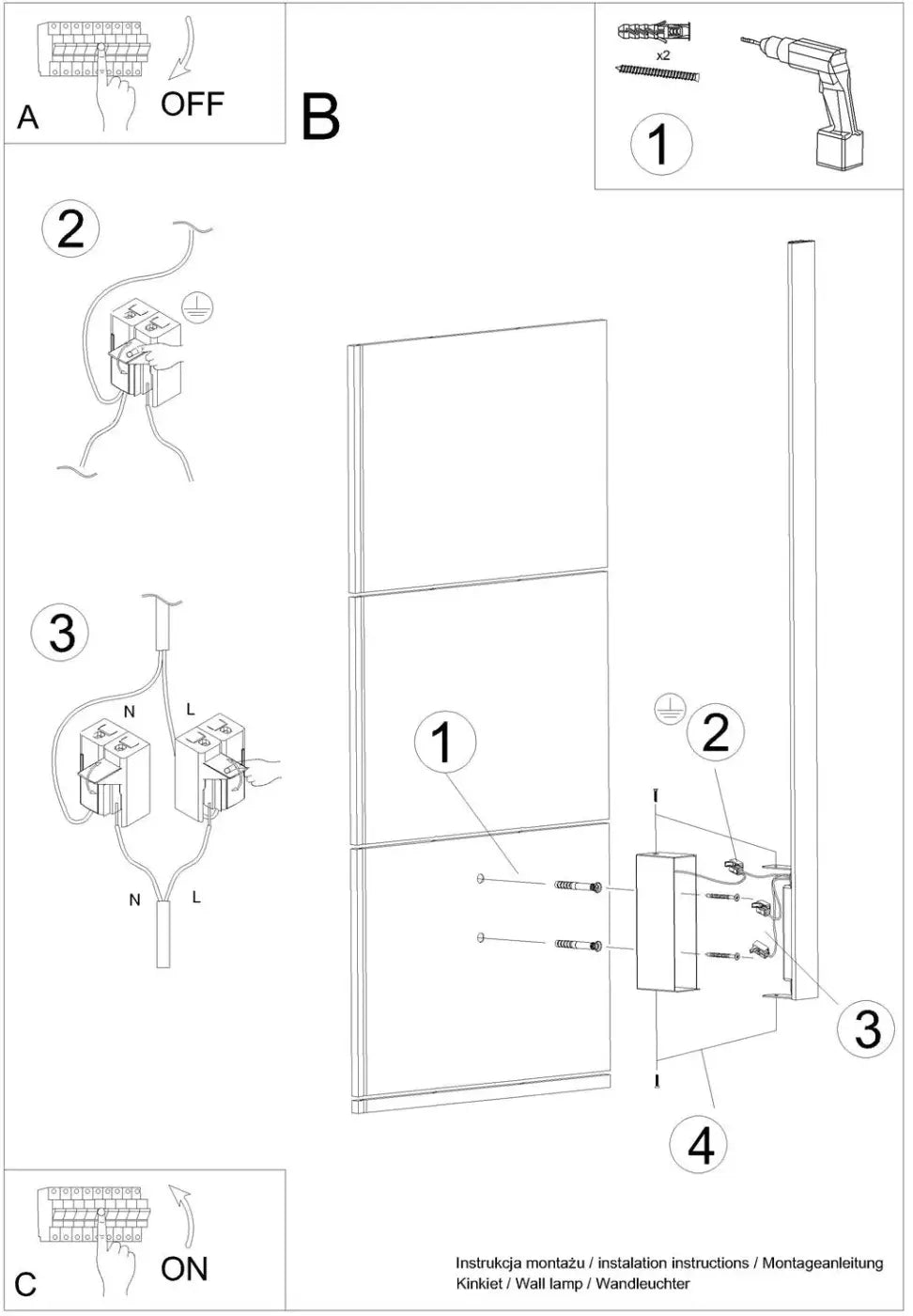 Applique Murale | LAHTI M 4000K (Blanc)