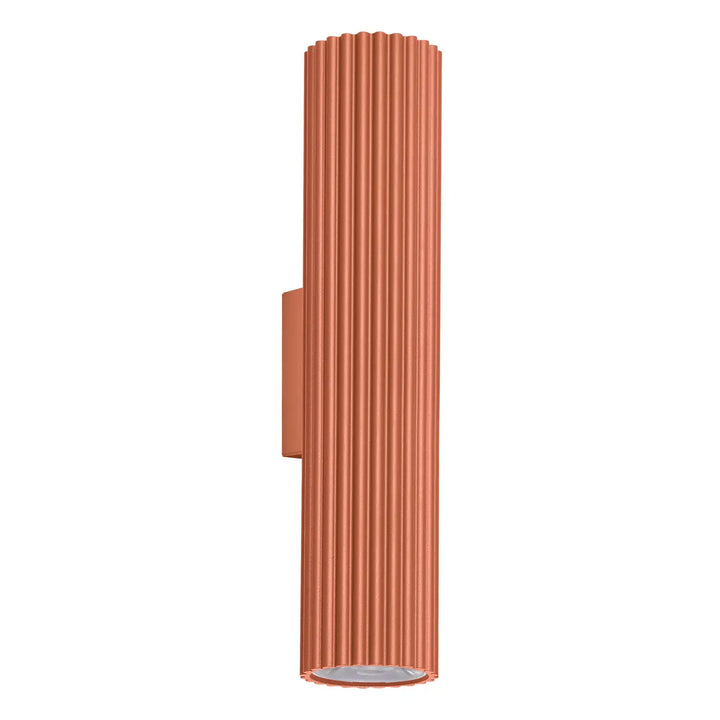 Applique murale cannelée IVAR ocre rouge vue d'ensemble