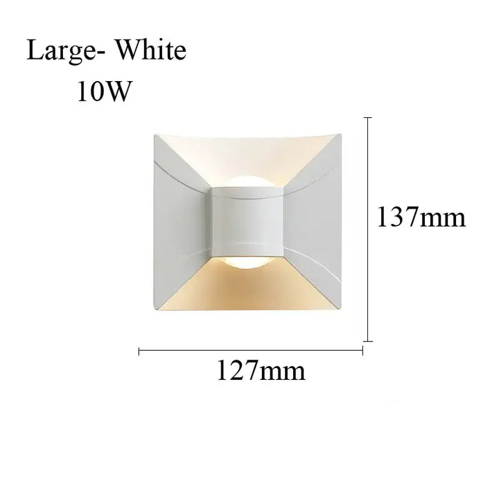 Applique murale led minimaliste effet architectural élégant