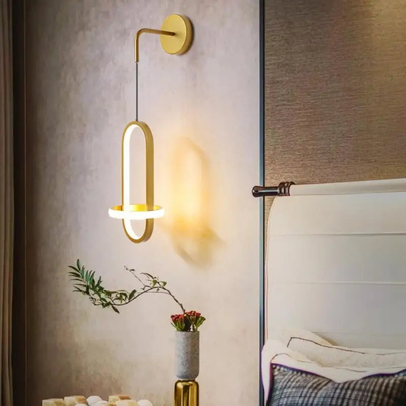 Applique Murale Led Design En Acrylique Noir Élancé