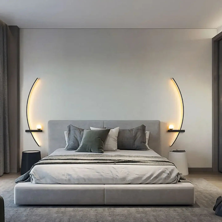 Applique murale led design forme organique élégance