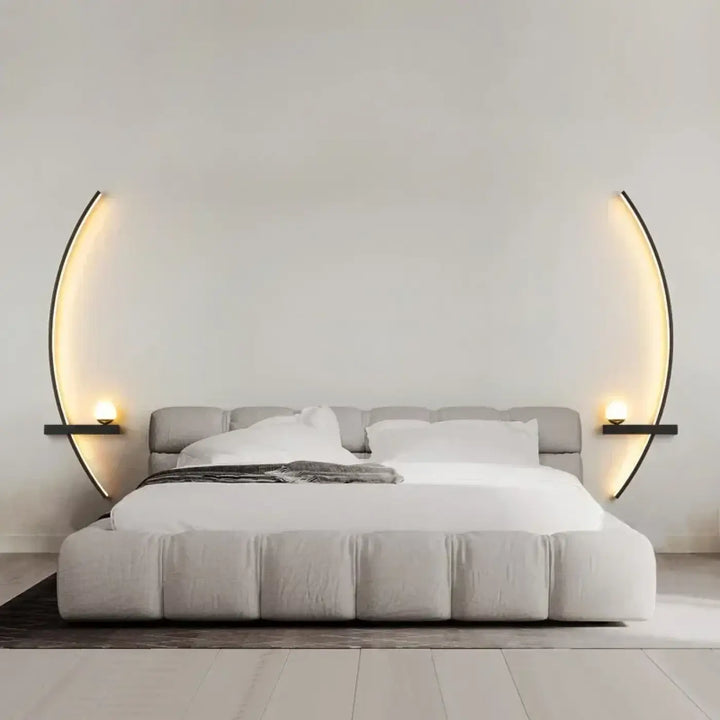 Applique murale led design forme organique élégance