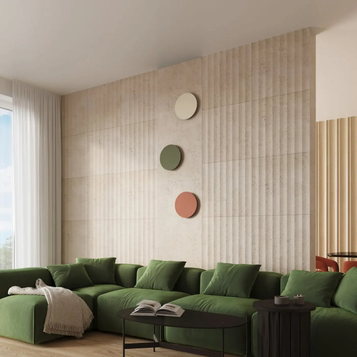 Applique murale BORGEN beige dans un intérieur, autre vue