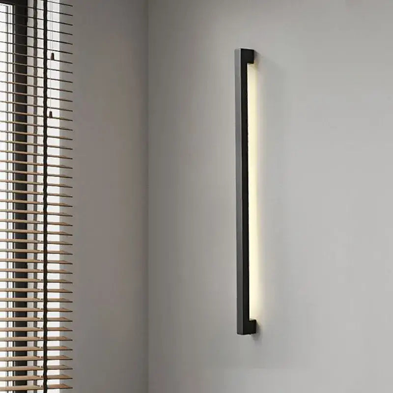 Applique Murale LED En Forme De Barre Fine Noire Design