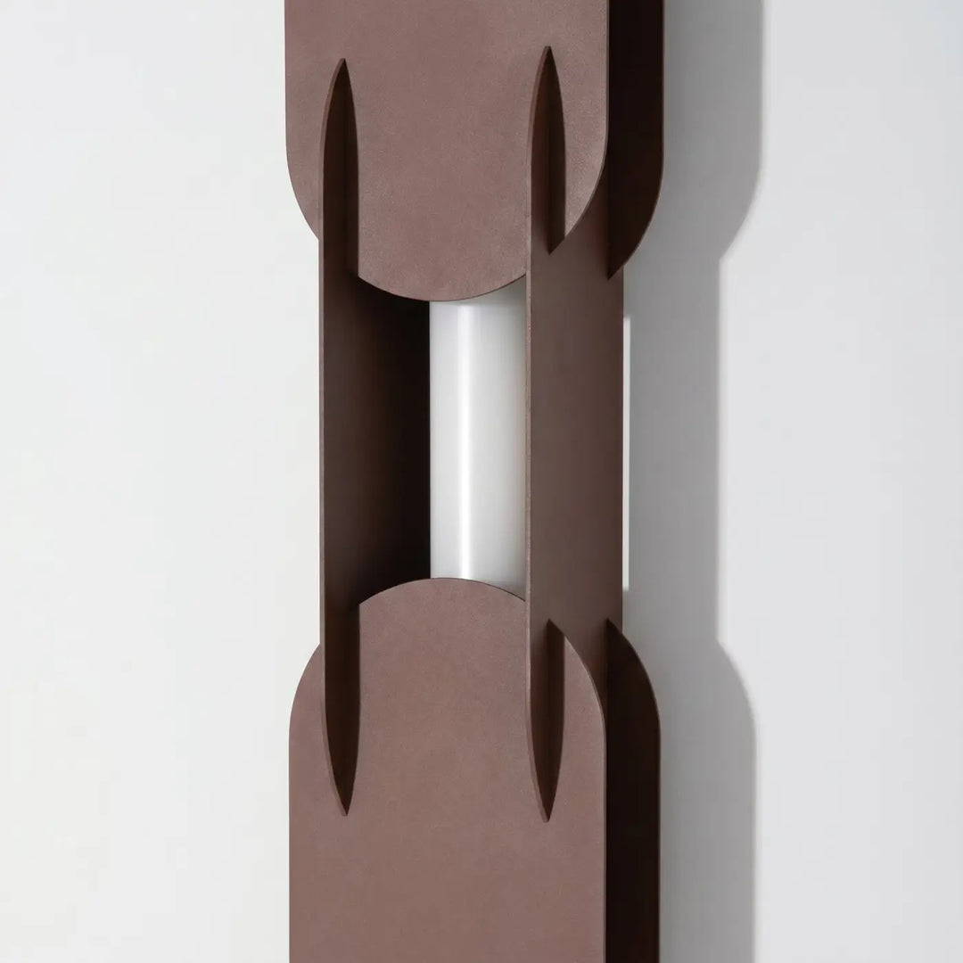 Applique murale CHAIN marron éteinte, détail des maillons